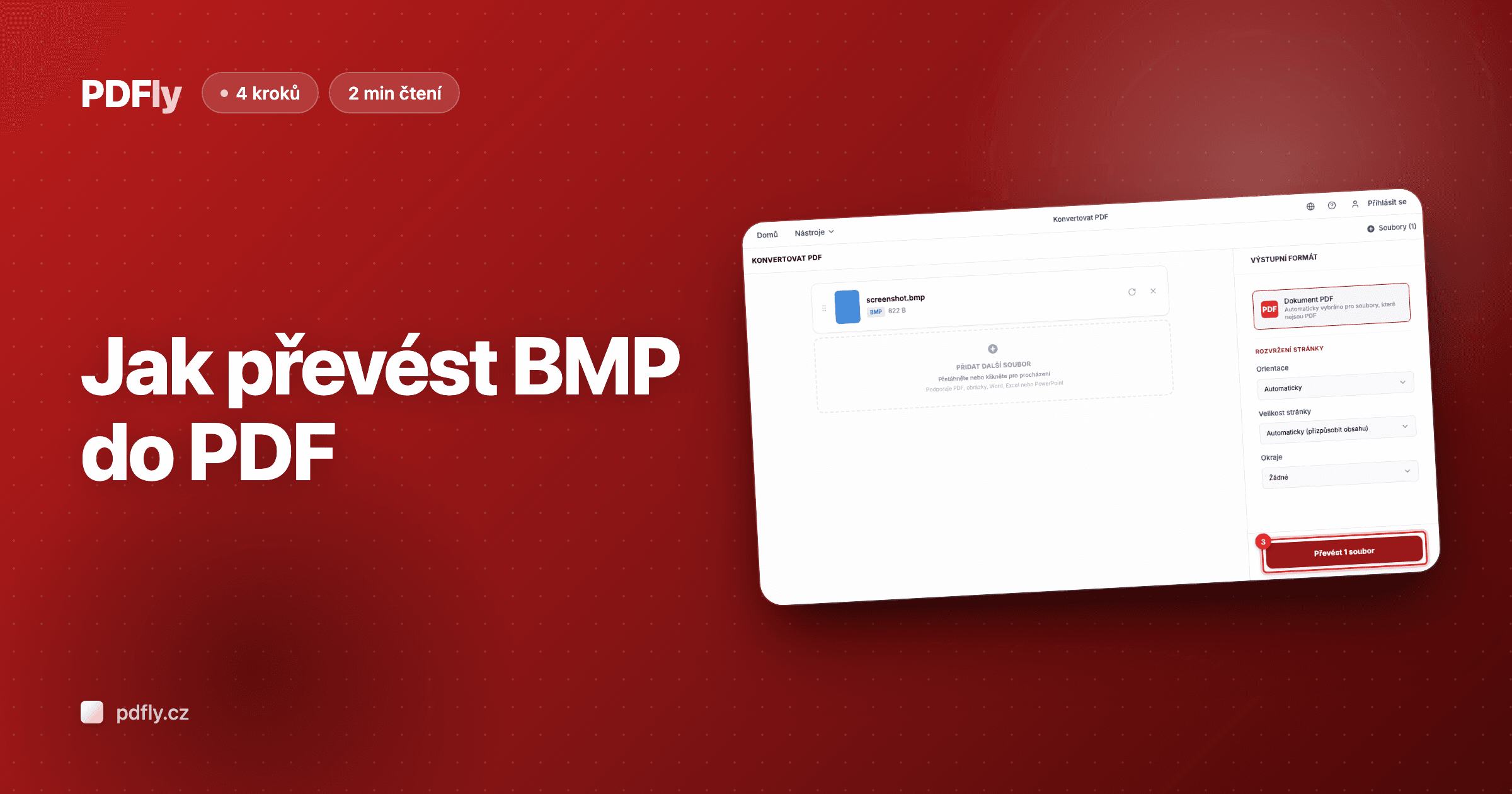 Jak převést BMP do PDF