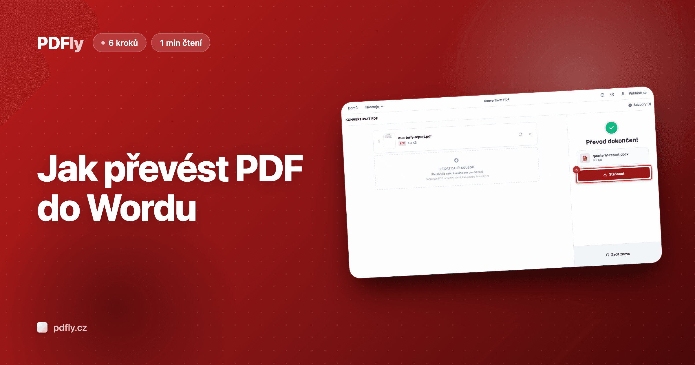 Jak převést PDF do Wordu