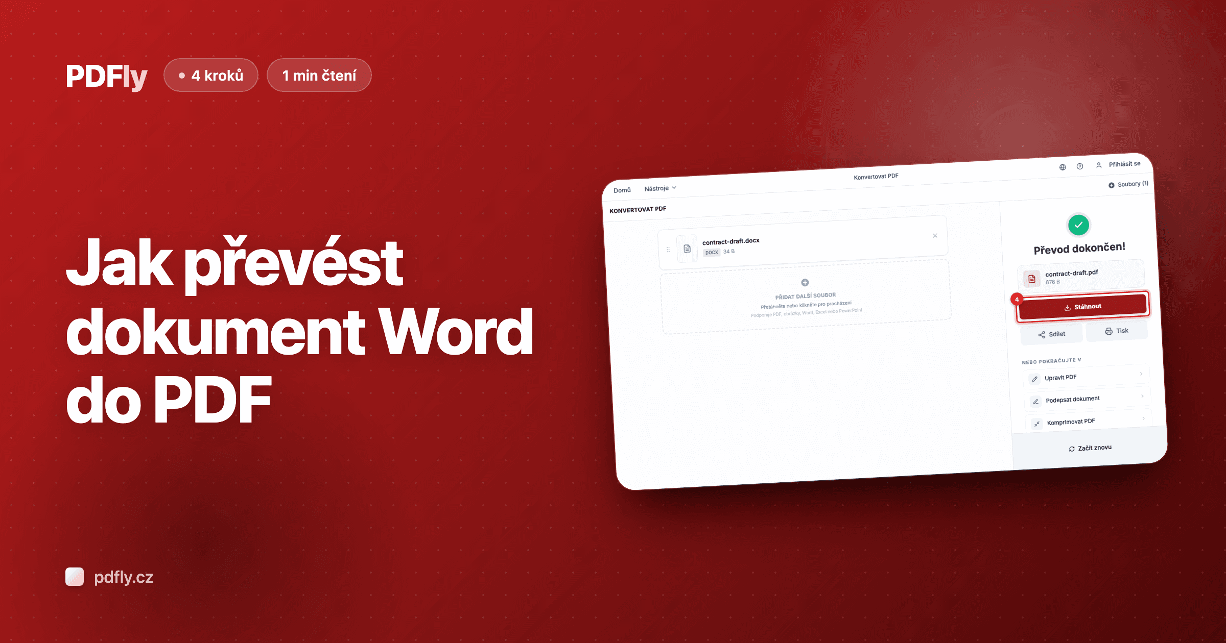 Jak převést dokument Word do PDF