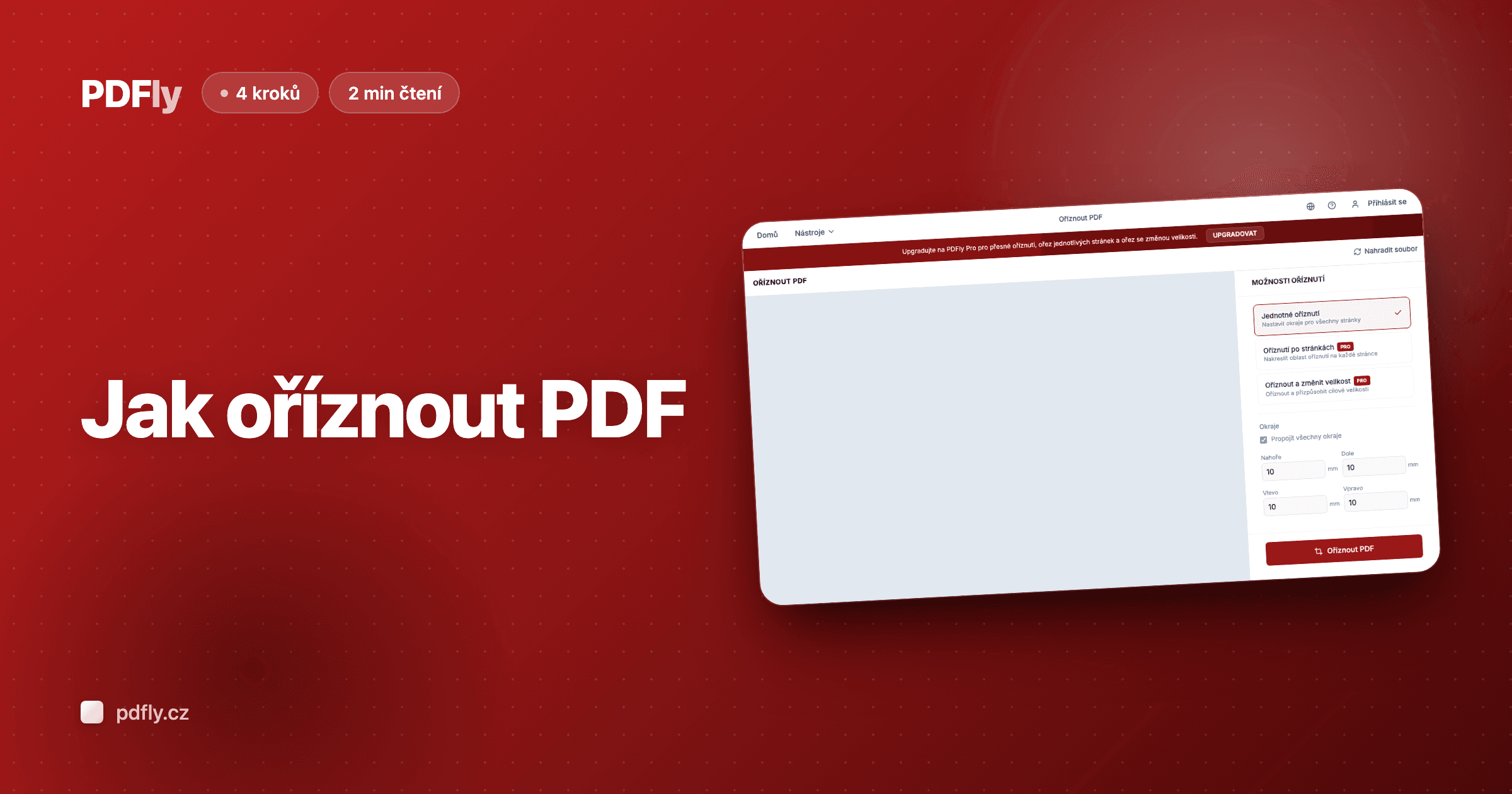 Jak oříznout PDF dokument