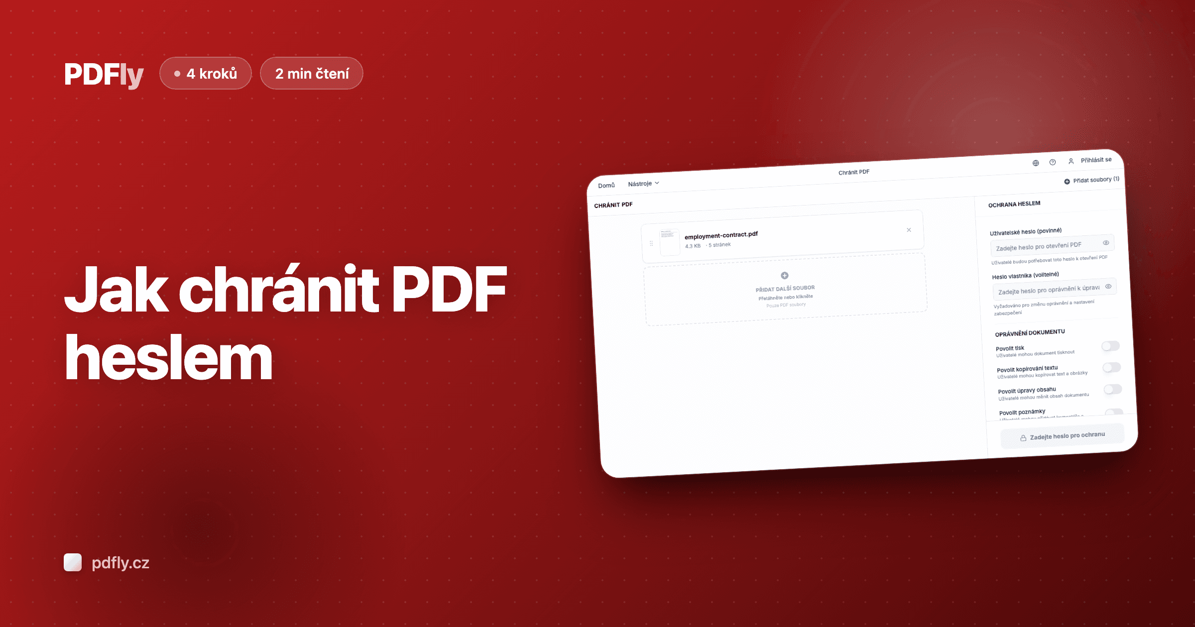 Jak chránit PDF heslem