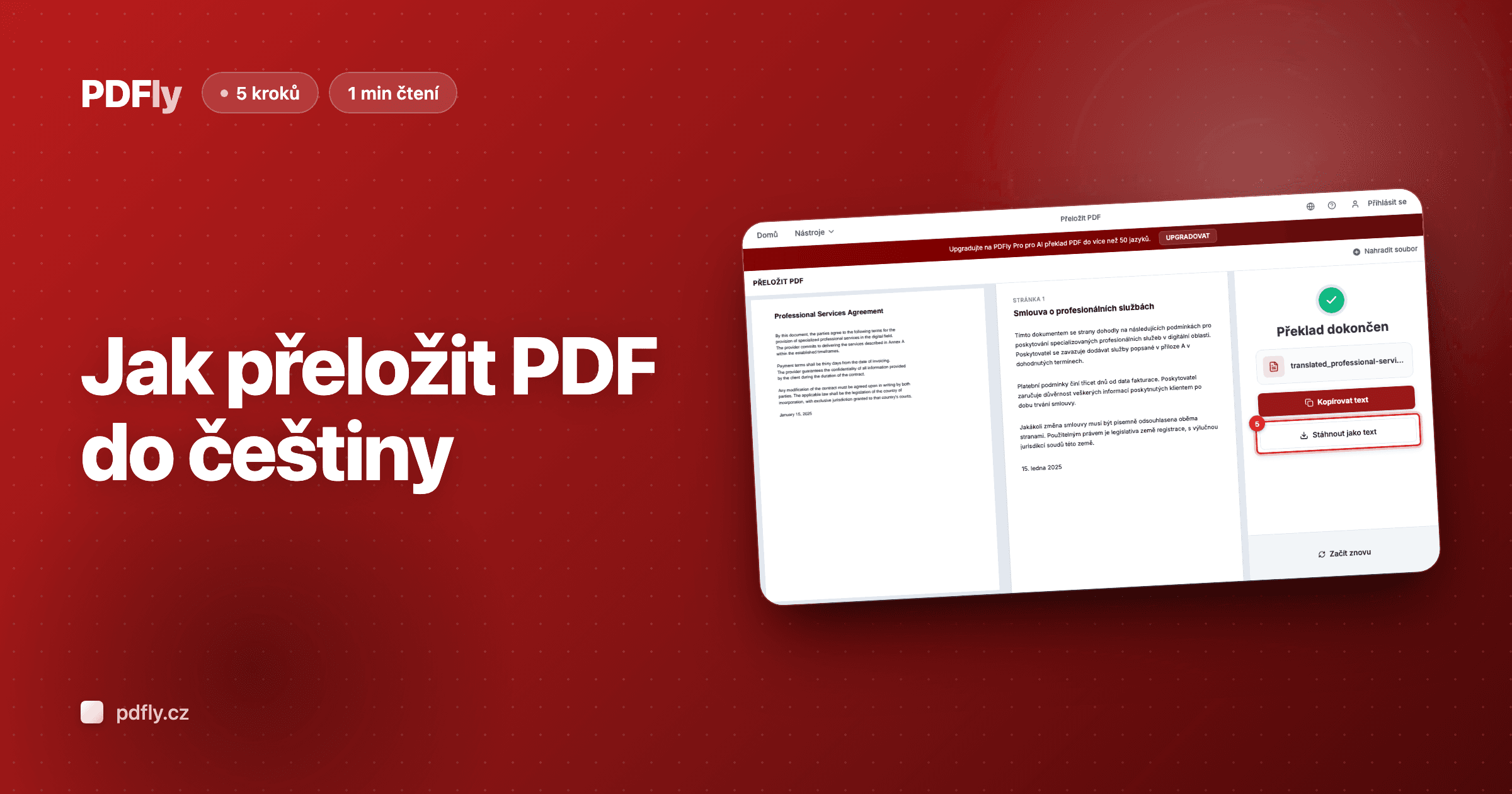 Jak přeložit PDF do češtiny