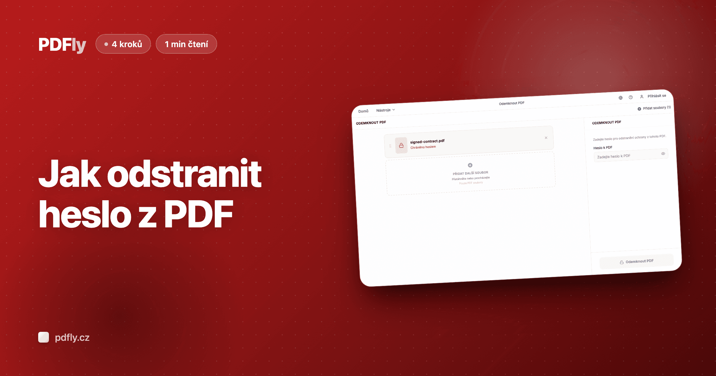 Jak odstranit heslo z PDF